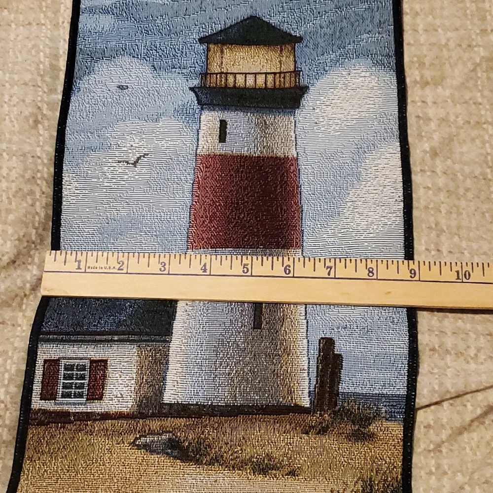 Vintage Lighthouse Hanging Beach Ocean Tapestry 9